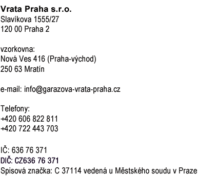 kontaktní informace